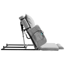 Electric Lifting Backrest for Bed, 300 lbs Capacity, 4-68° Adjustable Lifting Bed Backrest, with Guardrail Armrest & Storage Pouch, Machine Washable