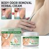Natural Herbal Underarm Refreshing Care Cream 20g, Mild Gentle Body Freshening Moisturizer for Daily Underarm Odor Control