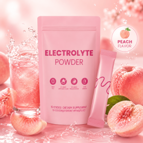 Zero Fat Electrolyte Powder 15 Single Serve Sticks, No Artificial Color & Preservatives Dietary Supplement