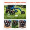 Rollator Walker with Seat for Seniors, Foldable Rolling Walker, Lightweight Aluminum Mobility Walking Aid with PU Solid Wheels, Adjustable Handle