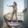Full Body Vibration Platform Crazy Fitness Massage 10-Frequency Weight Loss & Fat Burner Shaking Machine For Unisex Pink