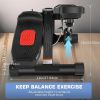 Upgraded Hydraulic Silent Stepper for Home Use with LCD Display Adjustable Resistance Double Resistance Bands 330lbs Capacity Foldable Storage Leg Exe