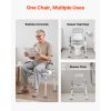 Bedside Commode Chair, 500 lbs Capacity, 4-in-1 Portable Toilet and Raised Toilet Seat with Padded Seat & Backrest, Detachable 5L Bucket