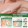 Natural Herbal Underarm Refreshing Care Cream 20g, Mild Gentle Body Freshening Moisturizer for Daily Underarm Odor Control