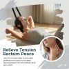 Adjustable Neck Traction Stretcher Strap for Cervical Relief, Portable Neck Decompression Device with Ear Holes & Release Buckle