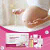 Stretch Mark Care Kit 4PCS, Pregnancy Skin Care Set with Stretch Mark Oil, Massage Milk, Body Wash & Repair Cream