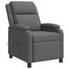 Massage Recliner Dark Grey Fabric