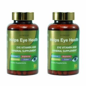 Lutein & Zeaxanthin Eye Vitamin And Mineral Supplement (Option: Yellow-2PCS)