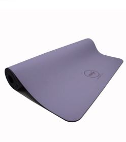 PU + NR Yoga Mat (Material: Natural Rubber & Eco-Polyurethane, Color: Purple)