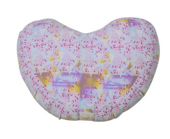 Halfmoon Zafu Yoga Pillow (Material: 100% Cotton, Color: Water Color Arrows)