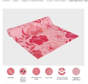 Yoga Mat (Color: Pink)
