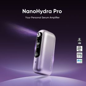 NanoHydra Pro- Nano-Mist Serum Infusion Device ( World's First Dual-Pump Skincare Hydration Device, APP support ) (Color: Purple)