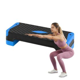 Fitness Training Equipment Aerobic Step Platform Set (Type: Fitness Supplies, Color: Blue & Black)