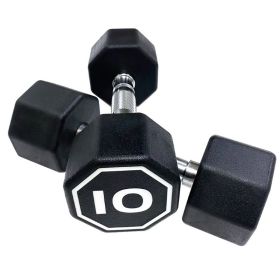 Octagon Dumbbell for Commercial & Household Fitness Usage (Weights Available: 10LB, Color: Black)