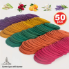 50pcs Spiral Incense, Lemongrass, Rose, Jasmine, Lavender Orange Aromatherapy Coils, Burning Time 3-4 Hours Suitable for Air Purification, Yoga