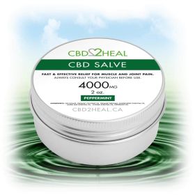 CBD Healing Salve Cream (Flavour: Peppermint, Dosage: 4000mg)