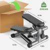 Mini Stepper with Resistance Bands, Portable Full Body Workout Stepper Machine Adjustable Foot Stepper for Fitness