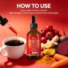 WINYEL Cayenne Pepper Drops Herbal Supplement, Hawthorn Berry, Vitamin D3 K2, Beet Root, Ceylon Cinnamon, Turmeric & Berberine Extract, 60ML