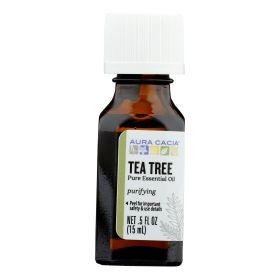 Aura Cacia - Pure Essential Oil Tea Tree - 0.5 Fl Oz (Type: TeaTree)