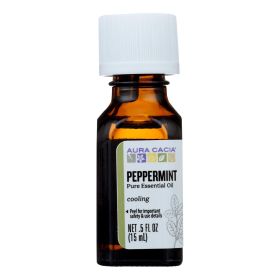 Aura Cacia - Pure Essential Oil Peppermint - 0.5 Fl Oz (Type: Peppermint)
