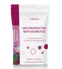 Sea Salt Fizzy Deconstructed Sleeping Beauty Bath Bomb â€“ 14oz Bath Fizz (Scent: LavenderPatchouli)