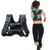 Weighted Vest  with Reflective Stripe, Adjustable Buckle Body Weight Vest for Men Women, Workout Equipment for Strength Training