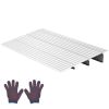 Door Threshold Ramp, Aluminum Alloy Threshold Ramp Rated 800 lbs Load Capacity, Handicap Ramps for Home Steps for Wheelchair, Scooters