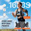 Weighted Vest with Reflective Stripe, Adjustable Buckle Body Weight Vest for Men Women, Workout Equipment for Strength Training